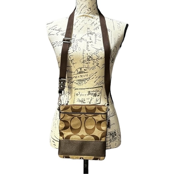 Coach Handbags - Coach Logo C Canvas Crossbody Bag